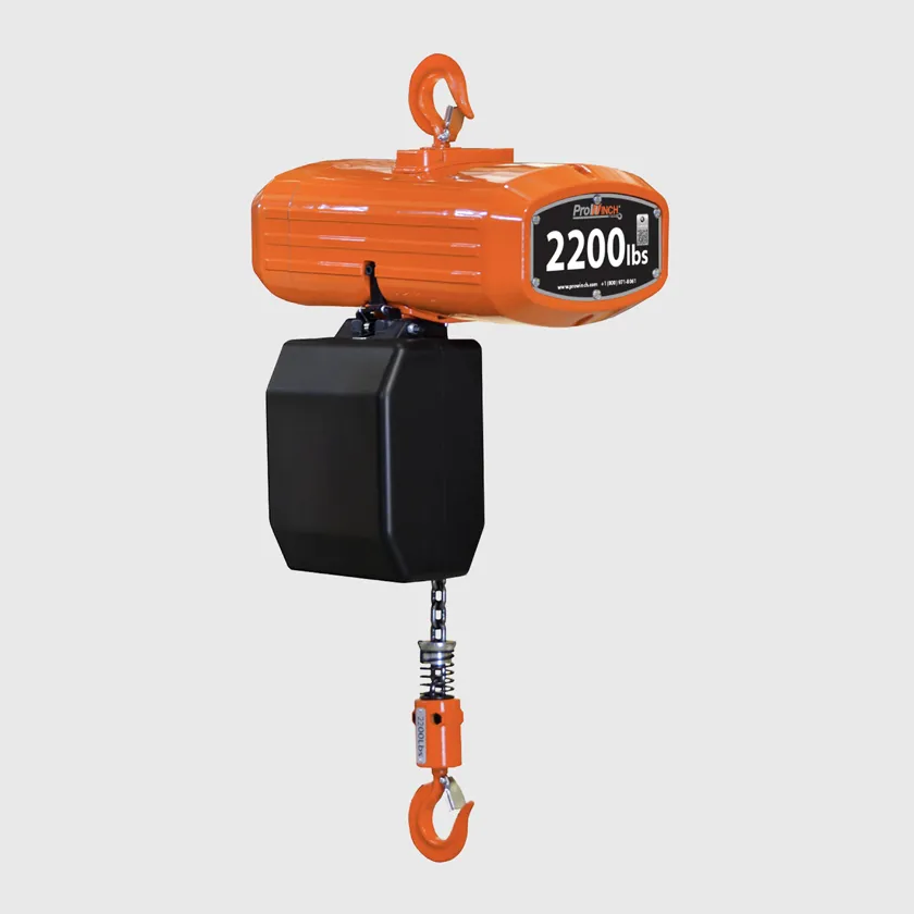 1 ton 2200 lb 208~240/440~480V 2 Speed Electric Chain Hoist 20 ft