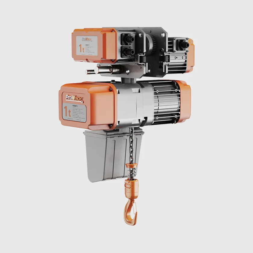 1 ton Electric Chain Hoist w/ Power Trolley 1 Speed 208~240V 3ø