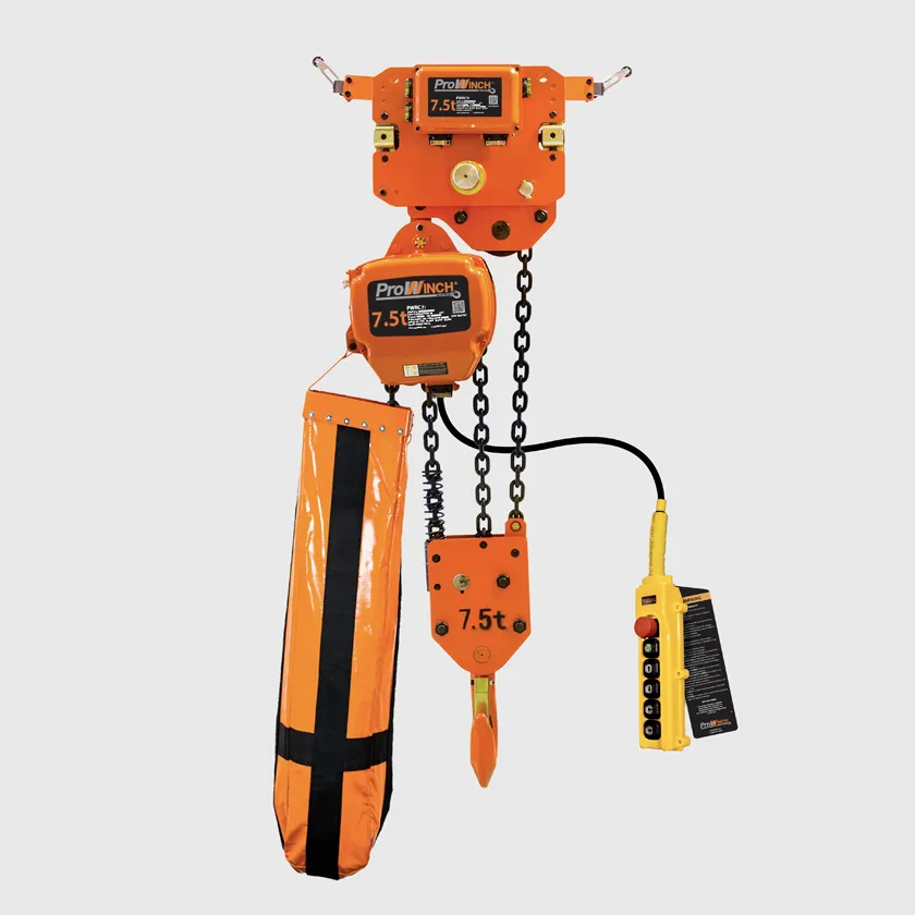7 Ton 208~240/440~480V Electric Chain Hoist Power Trolley 2 Speed