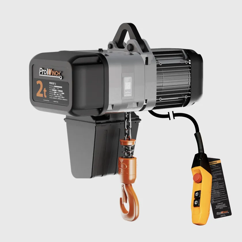 2 ton Electric Chain Hoist 2 Speed 208~240V / 440~480V 3ø 60HZ