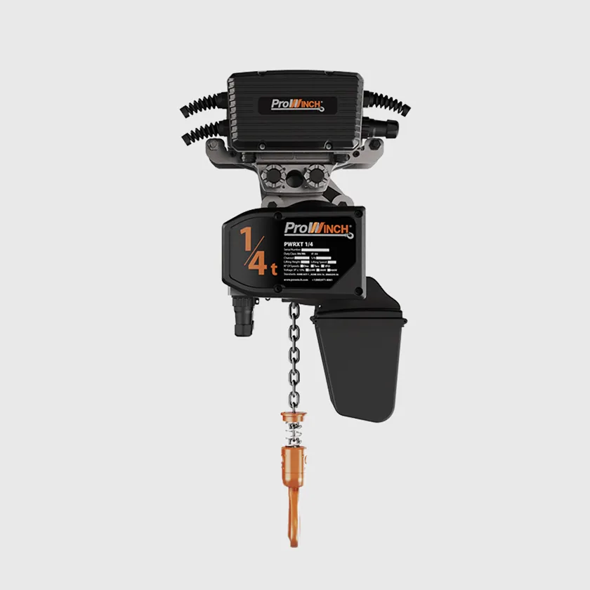 1/4 ton Electric Chain Hoist w/ Power Trolley 2 Speed 208~240V 3ø